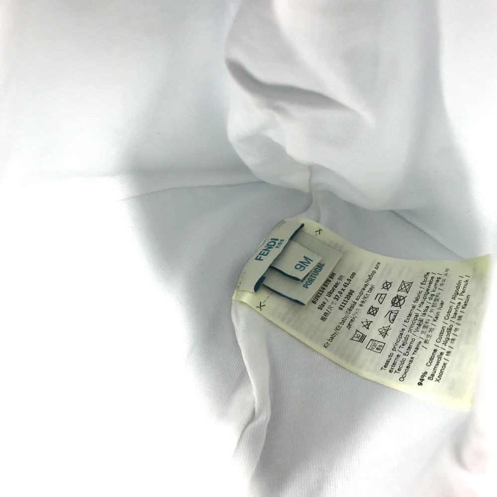 FENDI BUK114 ベビー BABY 赤ちゃん 帽子 ズッカ ベア ロンパース&ニット帽セット テディベア セット 服 トップス ニット帽 コットン キッズ - brandshop-reference