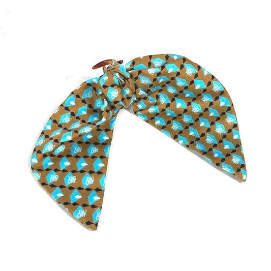 FENDI Logo Hair Clip, Hair Accessory, Silk Barrette, Women's, Brown