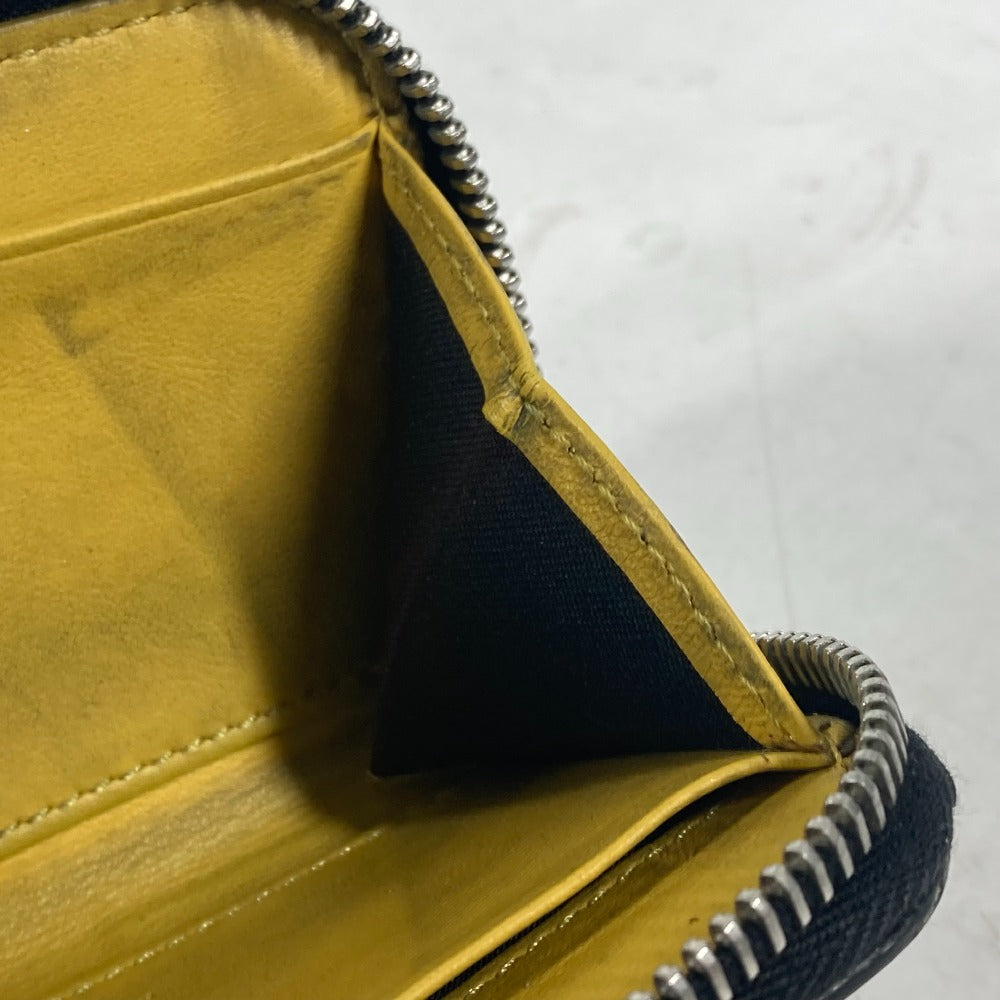 FENDI 7M0257 ロゴ ラウンドファスナー 財布 小銭入れ バイカラー コインケース レザー メンズ ブラック - brandshop-reference