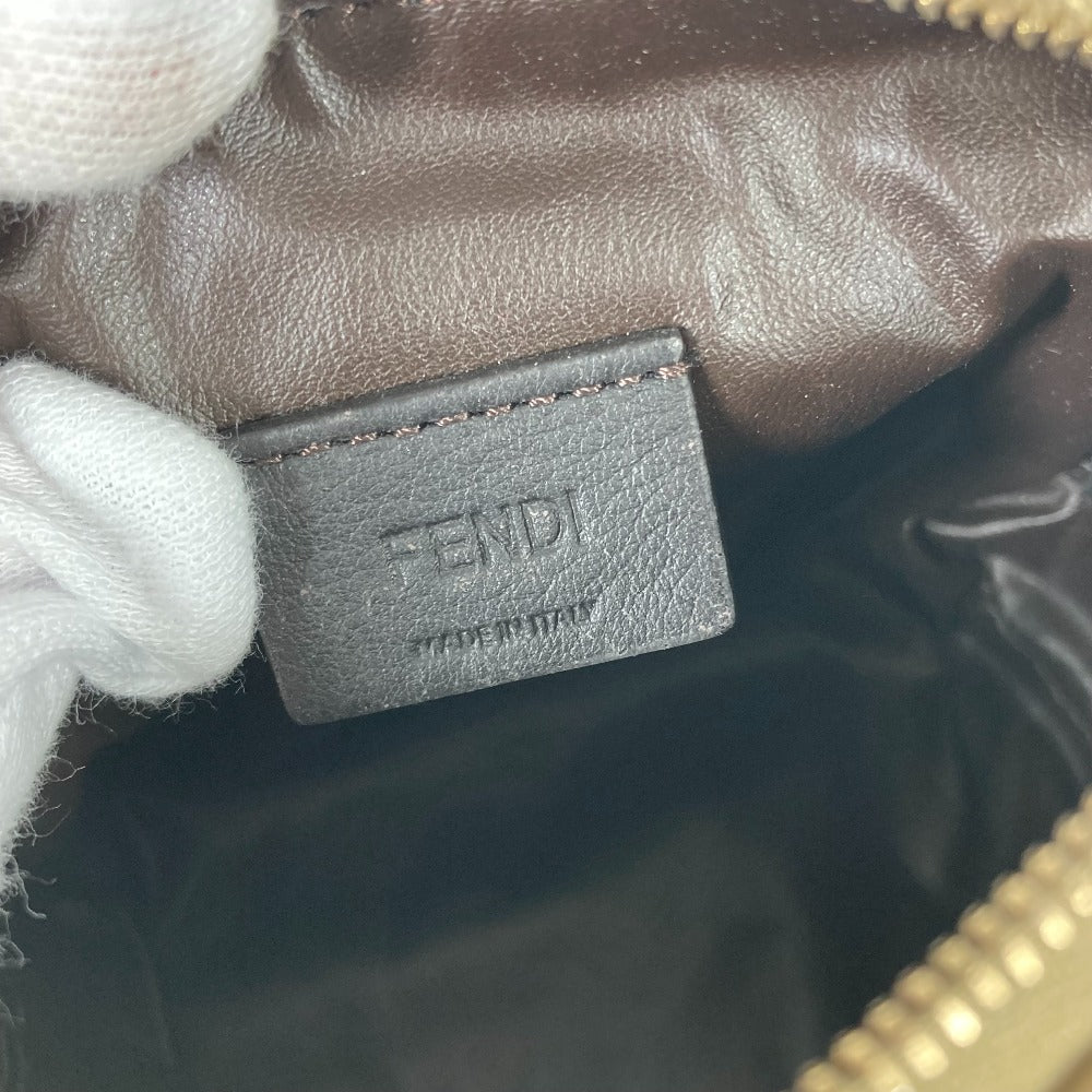 FENDI 8N0179 SKIMS Collaboration Logo Makeup Pouch, Nylon, Women's, Beige