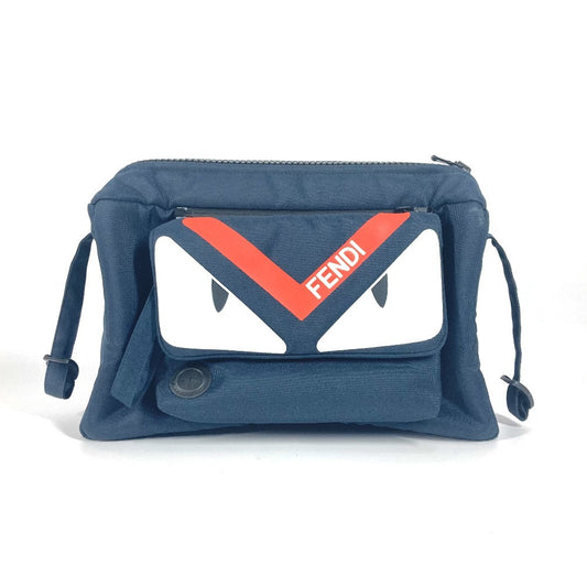 FENDI モンスターバグス ベビーカー用 カバン ポーチ ナイロン キッズ ネイビー - brandshop-reference