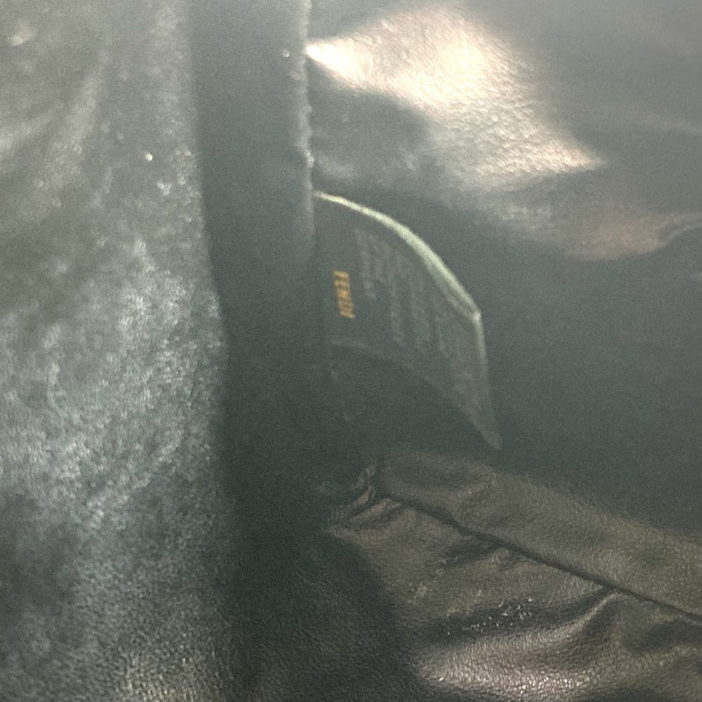 FENDI Zucca Logo Bag Pouch Second Bag PVC Men's Black