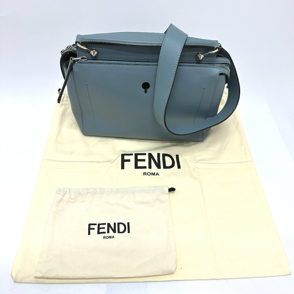 FENDI 8BN293.com 2-Way Bag Shoulder Bag Handbag Leather Women's Blue