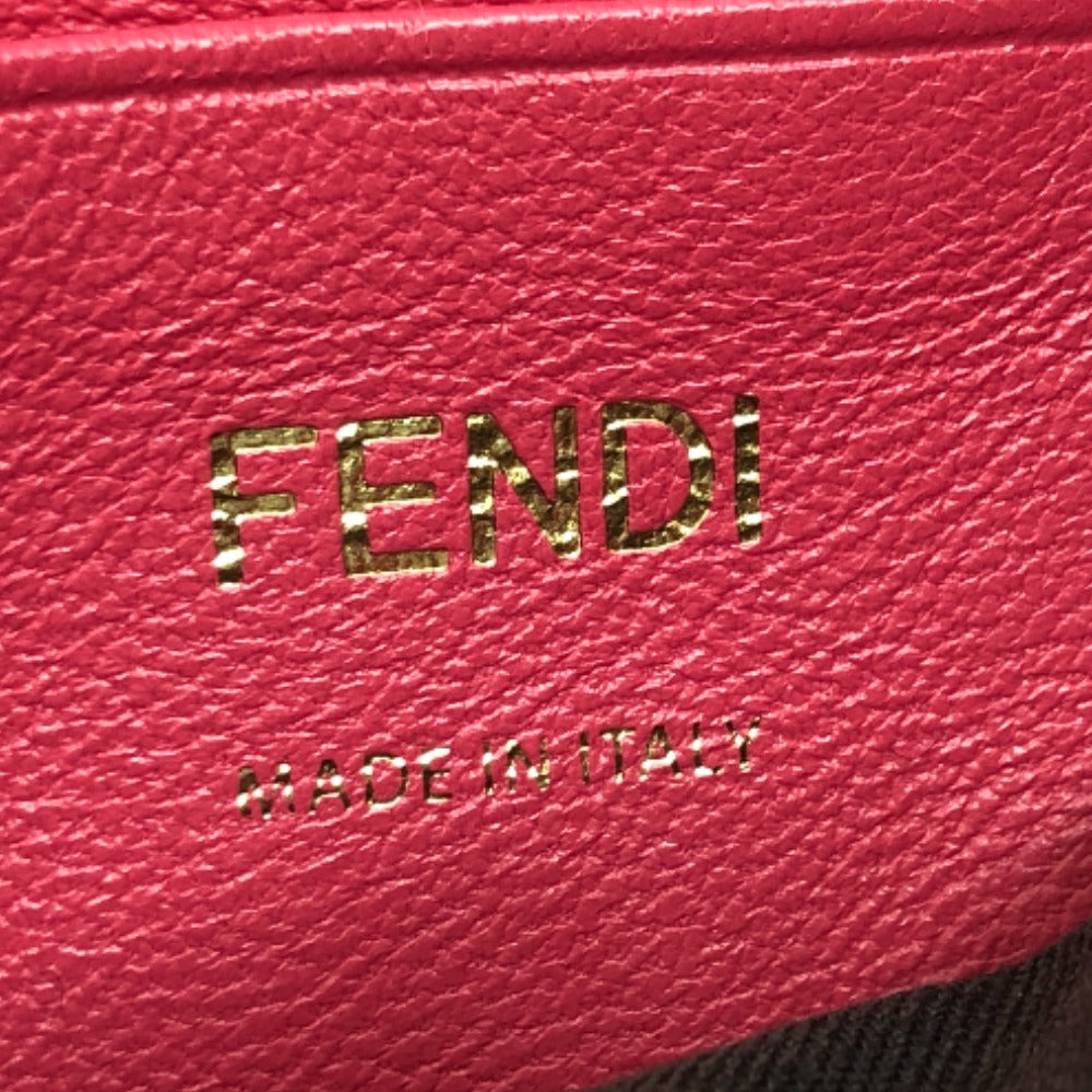 FENDI 8BS017 FF Baguette Small Chain 2-Way Bag, Shoulder Bag, Lambskin, Pink