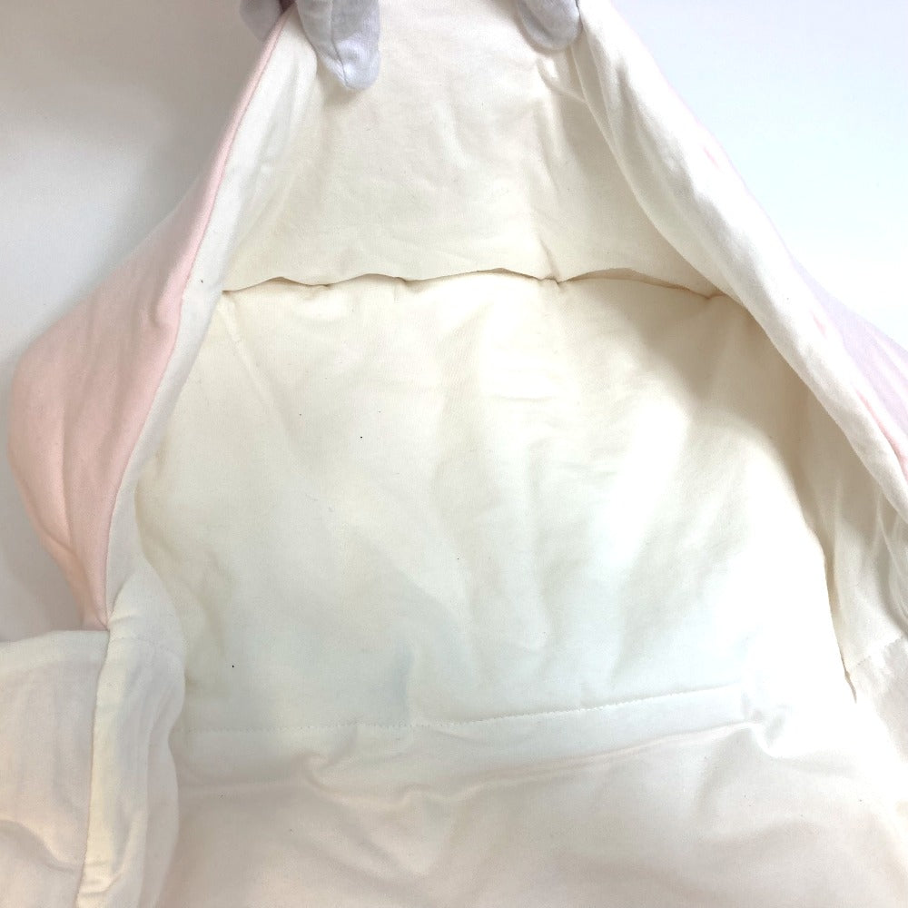 FENDI BUJ127 Zucca Bear Baby Sleeping Bag, Swaddle, Bedding, Blanket, Cotton, Kids, Pink