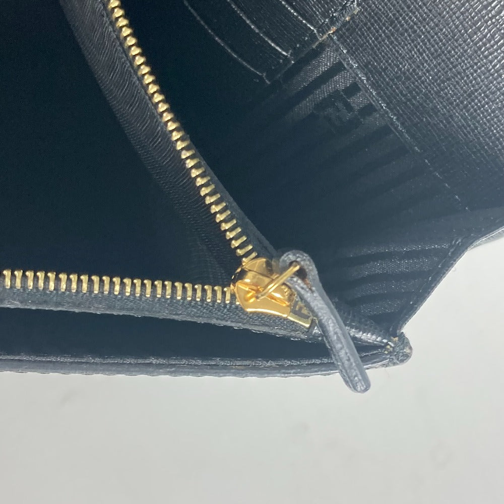 FENDI 8M0312 Flap Toujours Pouch with Strap, Leather Clutch Bag, Men's, Black