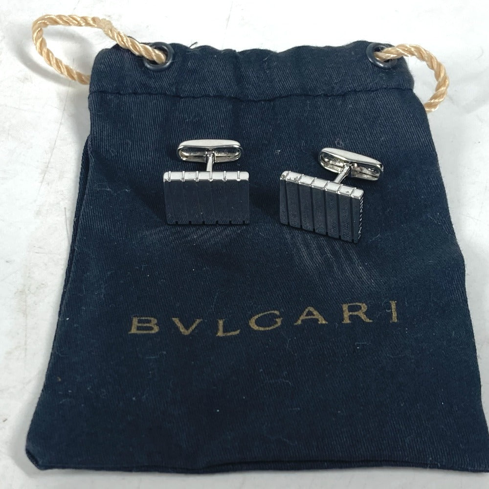 BVLGARI ロゴ アクセサリー カフス AG925 メンズ シルバー - brandshop-reference
