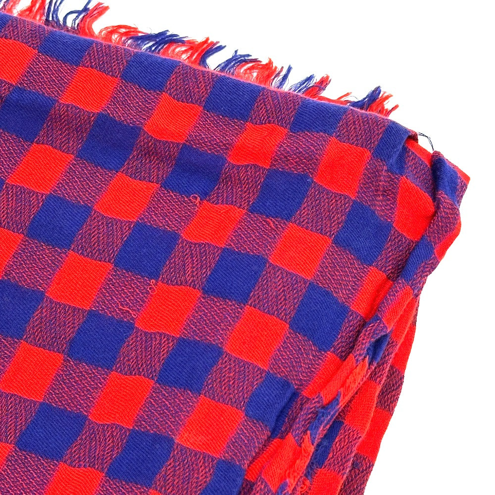 LOUIS VUITTON MP0894 Etoile Masai Fashion Accessory Cotton Stole Unisex Red