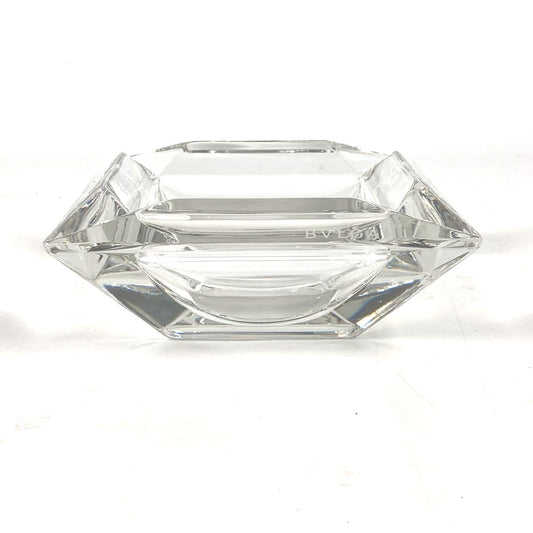 BVLGARI ローゼンタール Rosenthal ロゴ アッシュトレイ インテリア 灰皿 ガラス ユニセックス クリア - brandshop-reference