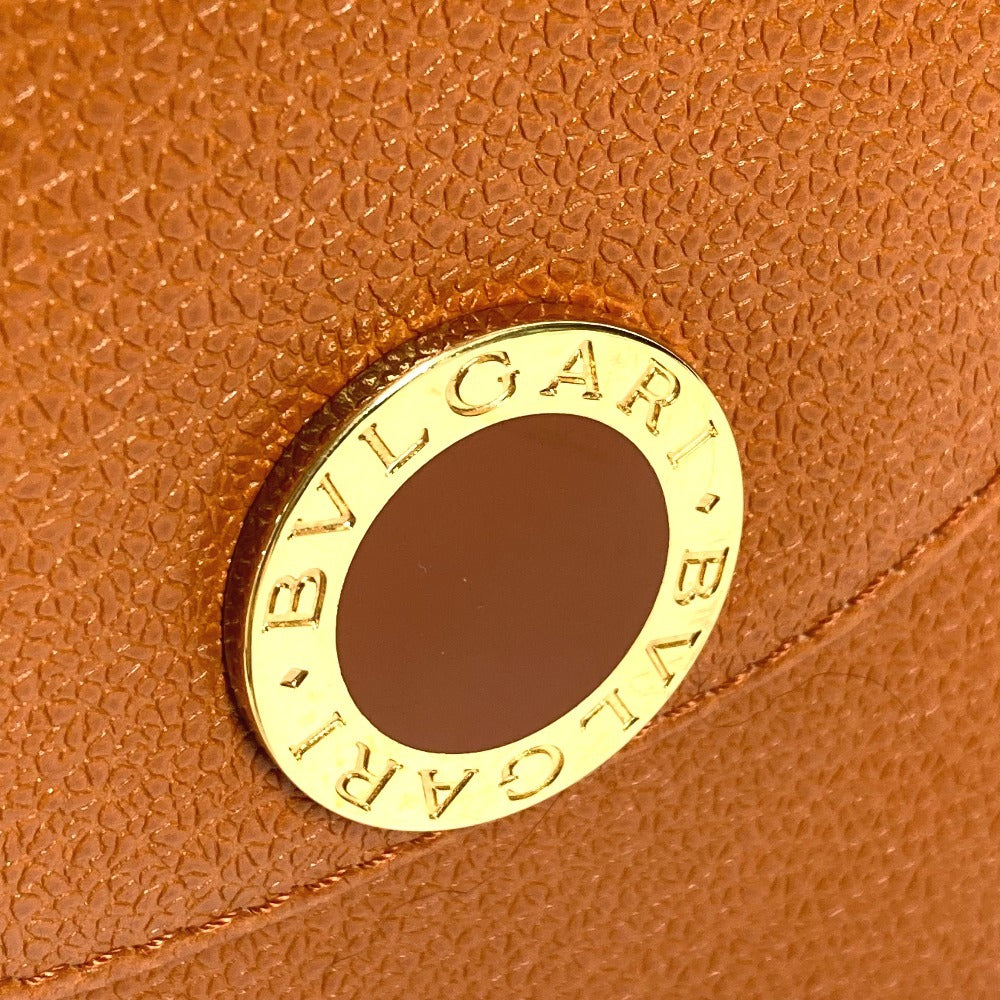 BVLGARI BVLGARI Logo Mini Boston Bag, Shoulder Bag, Leather, Unisex, Brown