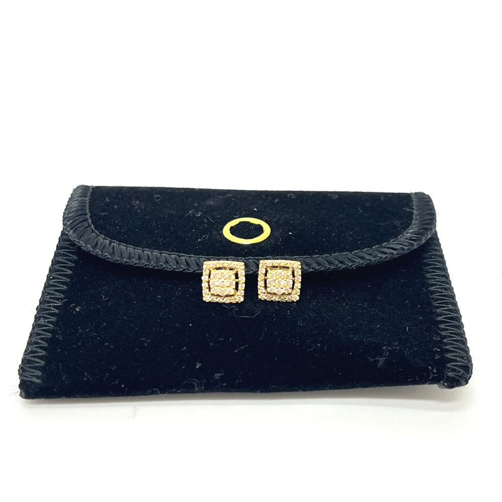 jewelry K18 スクエア ダイヤ メレダイヤ ジュエリー アクセサリー ピアス K18 レディース ゴールド