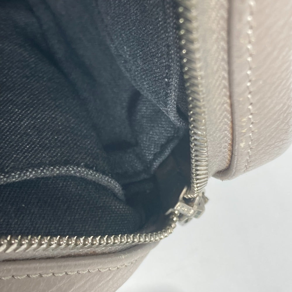 Dior Pouch Logo Strap Clutch Bag Second Bag Leather Men's Gray