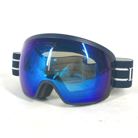 Dior スノーボード スキー ゴーグル 眼鏡 アイウェア サングラス プラスチック メンズ ネイビー - brandshop-reference