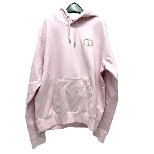 Dior 113J698A0531 CD Logo Pullover Hoodie, Cotton, Men's, Pink