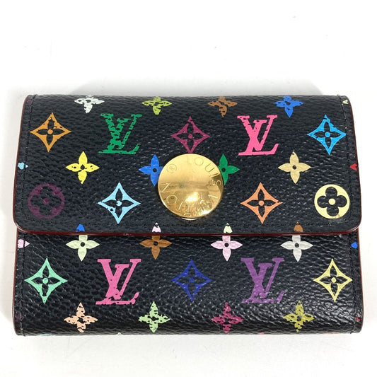 LOUIS VUITTON M60007 モノグラムマルチカラー ポルトモネ コージー 財布 小銭入れ フラップ コインケース モノグラムマルチカラーキャンバス レディース ノワール ブラック - brandshop-reference