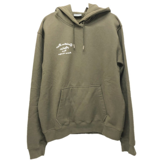 Dior Atelier Paris Embroidered Hoodie, 293J698, Long Sleeve, Pullover Sweatshirt, Hoodie, Men's, Khaki, Cotton