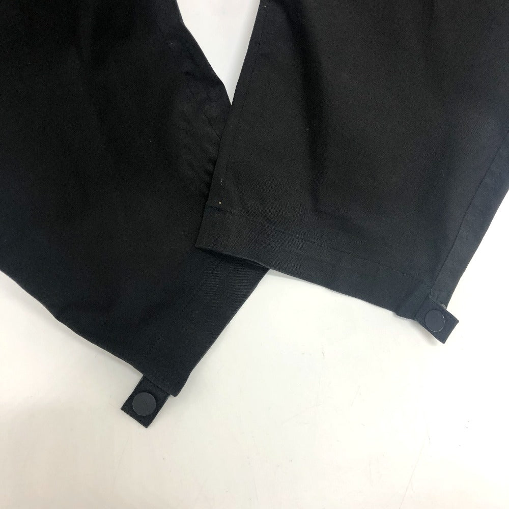 Dior 013C101A3866 Logo Patch Cargo Pants, Cotton, Men's, Black