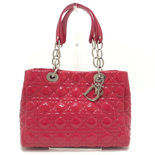 Dior M0955PVR カナージュ ソフトエナメル レディディオール カバン チェーンバッグ ショルダーバッグ トートバッグ ハンドバッグ パテントレザー レディース ピンク系