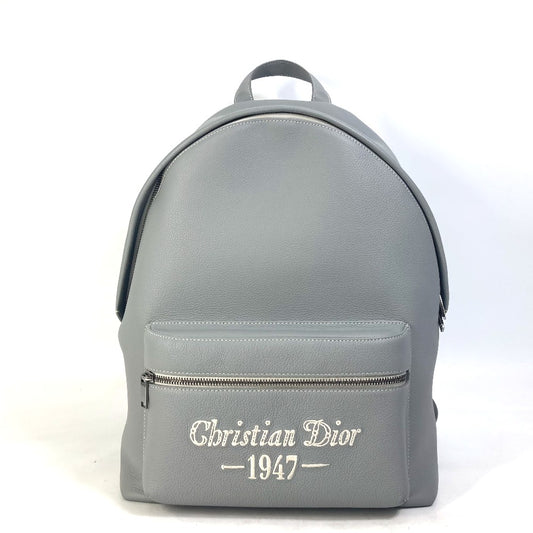 Dior 1ESBA088NFS ライダー RIDER1947ロゴ バックパック カバン リュックサック カーフスキン メンズ グレー