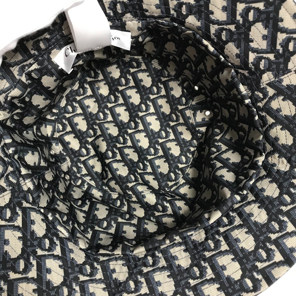 Dior 95TDD923A130 Oblique TEDDY-D Bob Hat, Bucket Hat, Polyester, Women's, Navy
