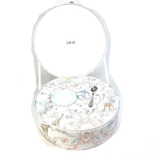 Dior HYJ03CEB0L_C970 ベビー baby ギフトセット 出産祝い トワル ドゥ ジュイ キッズ ボウル & スプーン セット 陶器 お皿 キッズ ホワイト