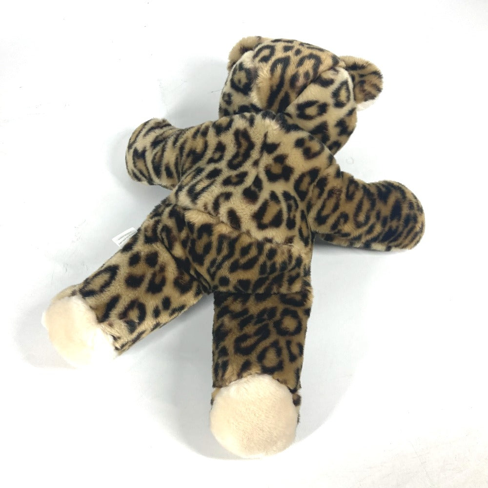Dior Leopard Print Teddy Bear Doll, Soft Toy, Cotton, Brown, for Kids, Interior Decor