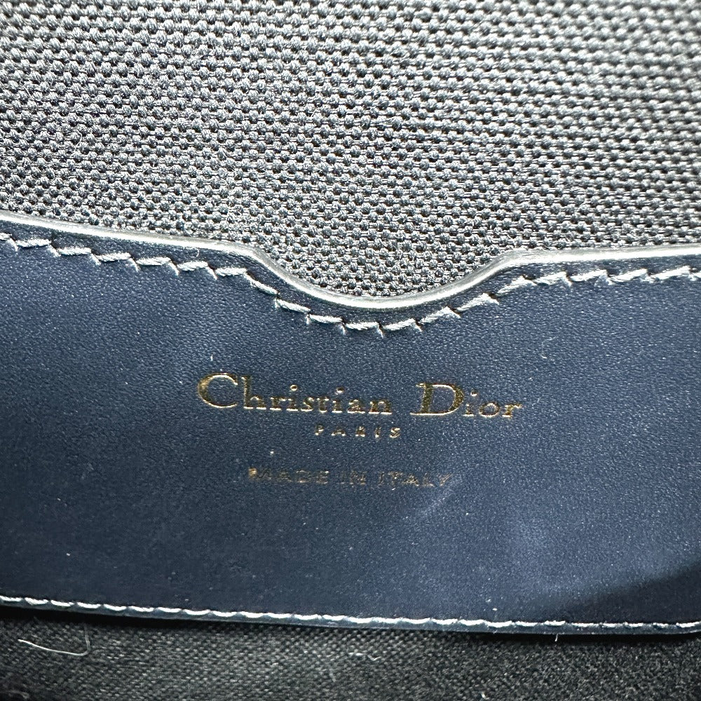 Dior CD Cannage Caro Chain Shoulder Bag in Grey Leather