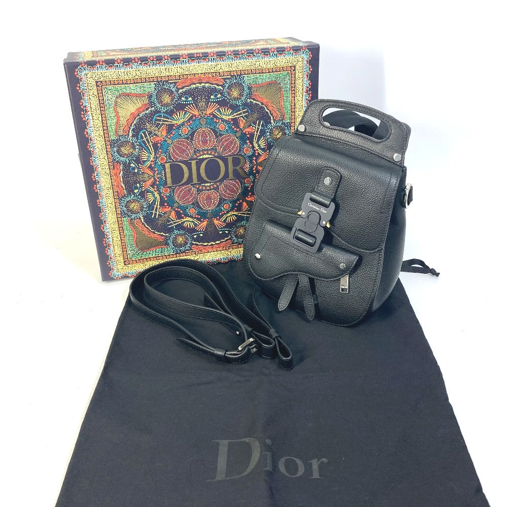 Dior カバン ギャロップ Gallop サドル バックパック リュックサック カーフスキン メンズ ブラック - brandshop-reference