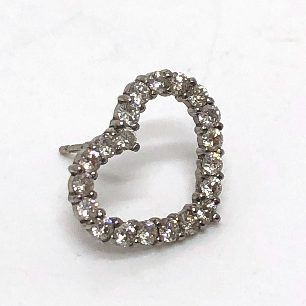 jewelry K18WG D0.50ct 1.6g ピアス 小物 アクセサリー ハート ピアス K18WG レディース シルバー - brandshop-reference