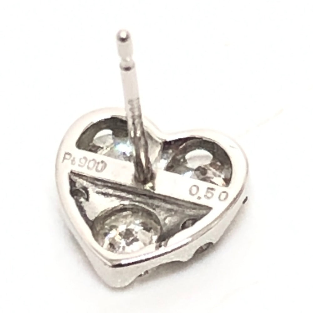 jewelry Pt900 D0.50ct D0.50ct ハート ダイヤピアス ピアス アクセサリー ピアス Pt900 レディース シルバー - brandshop-reference