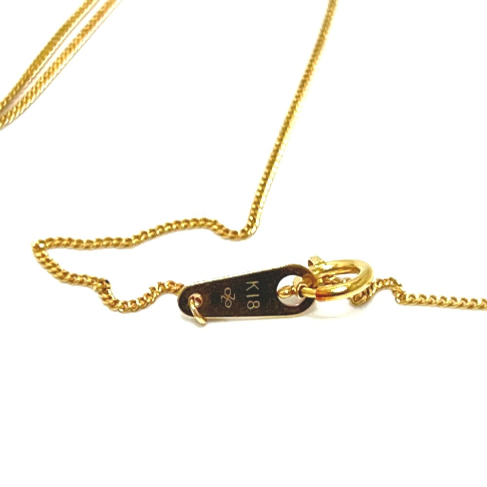 Jewelry K18 D0.05ct 1P Diamond Necklace K18YG Women's Gold