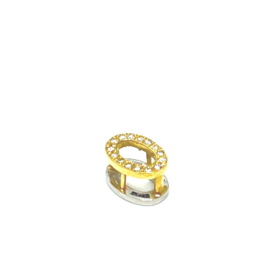 Jewelry K18×Pt850 Diamond Mini Pendant Top K18/Pt850 Women's Gold
