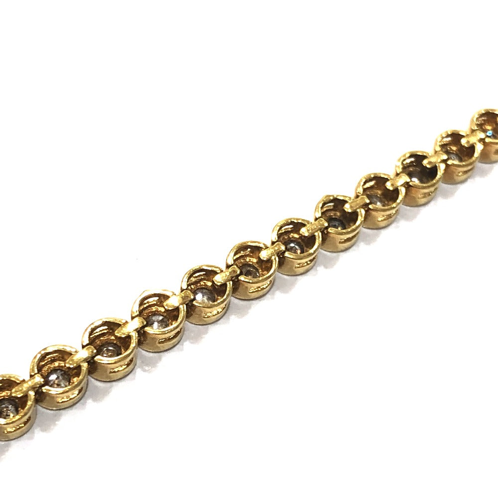 jewelry K18 D1.50ct ダイヤ アクセサリー テニス ブレスレット K18YG レディース ゴールド