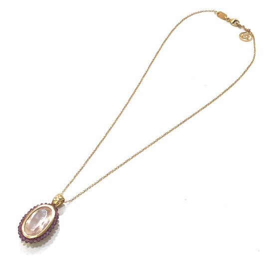 Jewelry K18PG Bijou Amethyst Chain Necklace for Women in Pink Gold