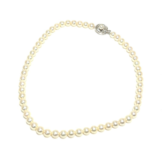 TASAKI Akoya Pearl 7.0mm 40cm Necklace, White, for Women