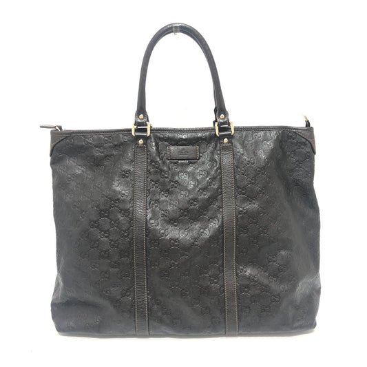 GUCCI 201482 Guccissima Handbag Travel Bag Tote Bag Leather Women's Brown