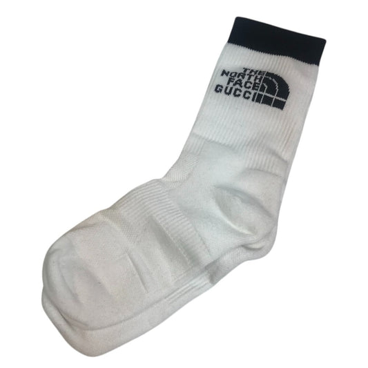 GUCCI 4G492 The North Face collaboration socks, cotton, men's, white