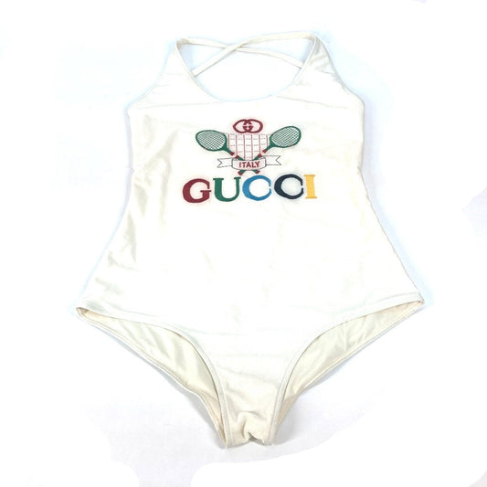 GUCCI Beachwear Logo Swimwear Apparel Swimsuit Nylon Women's White