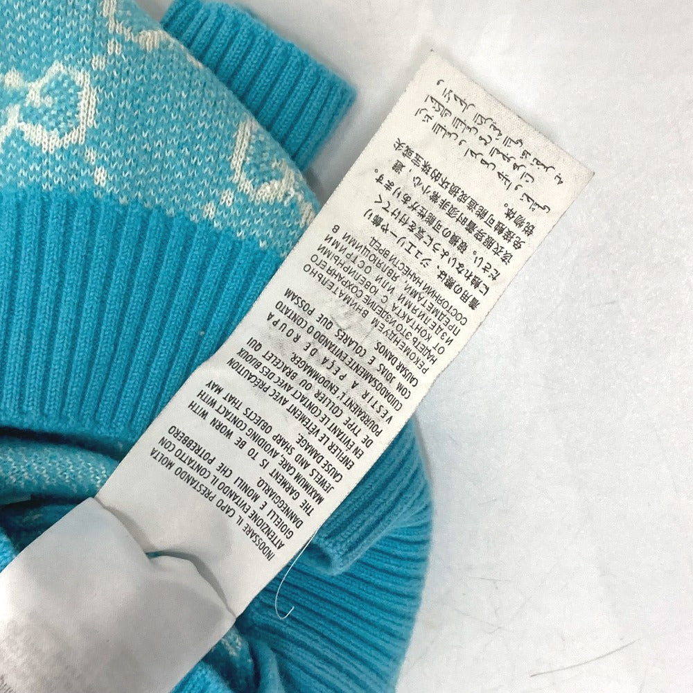 GUCCI 629456 20AW GGジャガード 半袖 ニット トップス コットン半袖 ニット コットン レディース 水色 ブルー - brandshop-reference