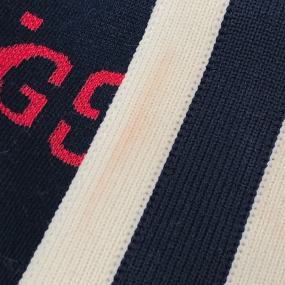 GUCCI 496919 GGジャカード 総柄 トラック アパレル ジャージ パーカー ジップアップ ジャケット コットン メンズ ネイビー - brandshop-reference