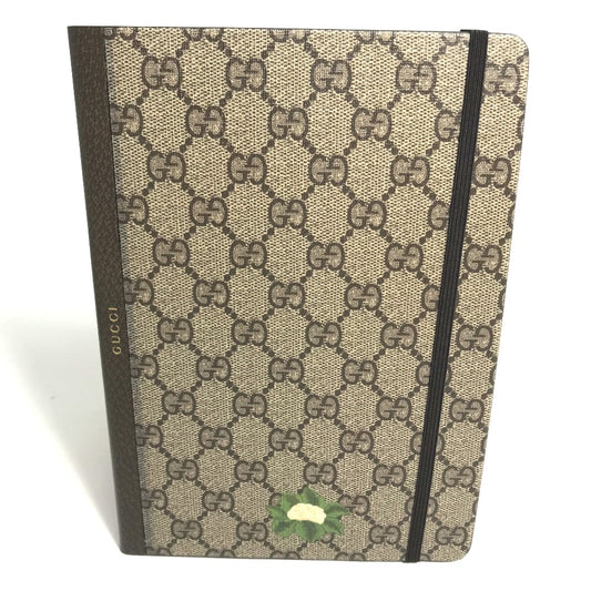 GUCCI GG Notebook Stationery Notebook PVC Women's Beige