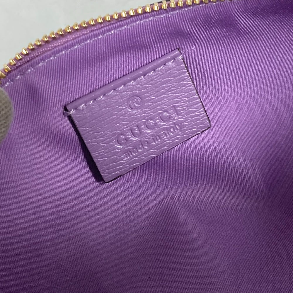 GUCCI 662130 ティアン フローラプリント 筆箱 ポーチ ペンケース レザー レディース パープル - brandshop-reference