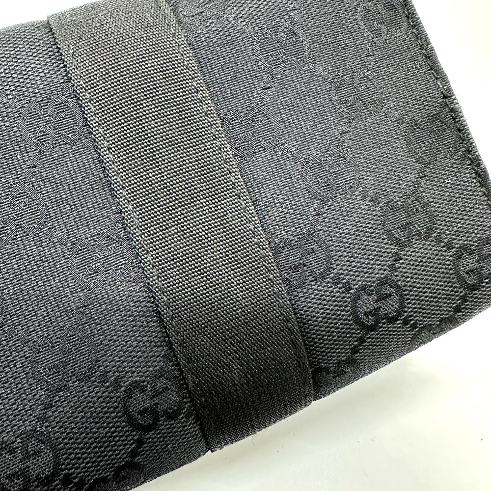GUCCI 39.0911 GG Cosmetic Pouch, GG Canvas, Women's, Black