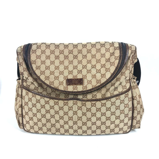 GUCCI 123326 GG マザーズバッグ カバン 斜め掛け ショルダーバッグ GGキャンバス/レザー レディース ベージュ - brandshop-reference