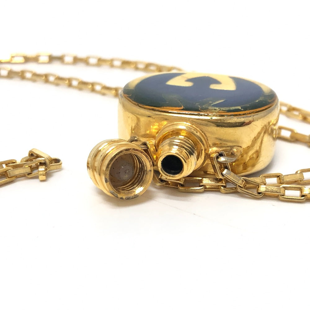 GUCCI GG Perfume Bottle Chain Necklace, GP, Women's, Gold