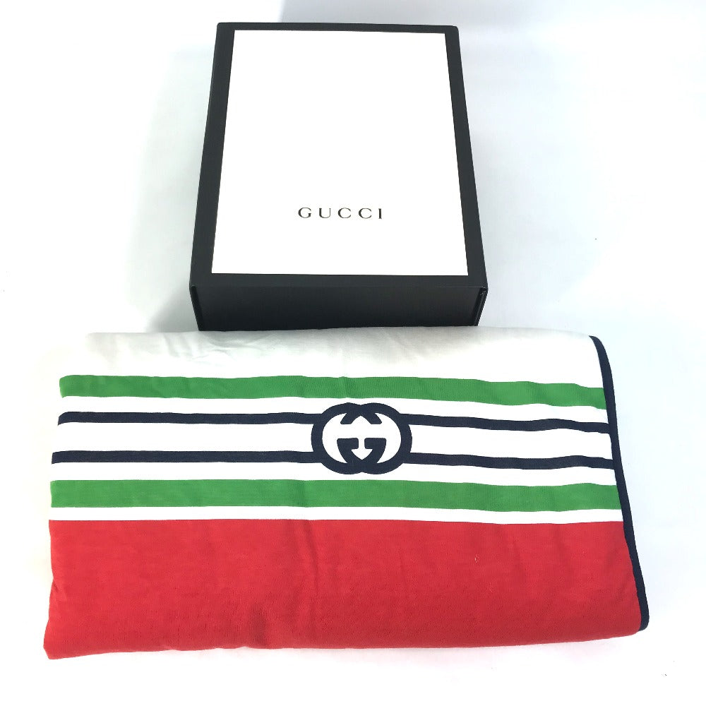 GUCCI 681367 GG Wool Blanket for Kids, White