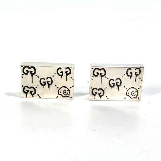 GUCCI 457224 Ghost Accessory Cufflinks SV925 Men's Silver