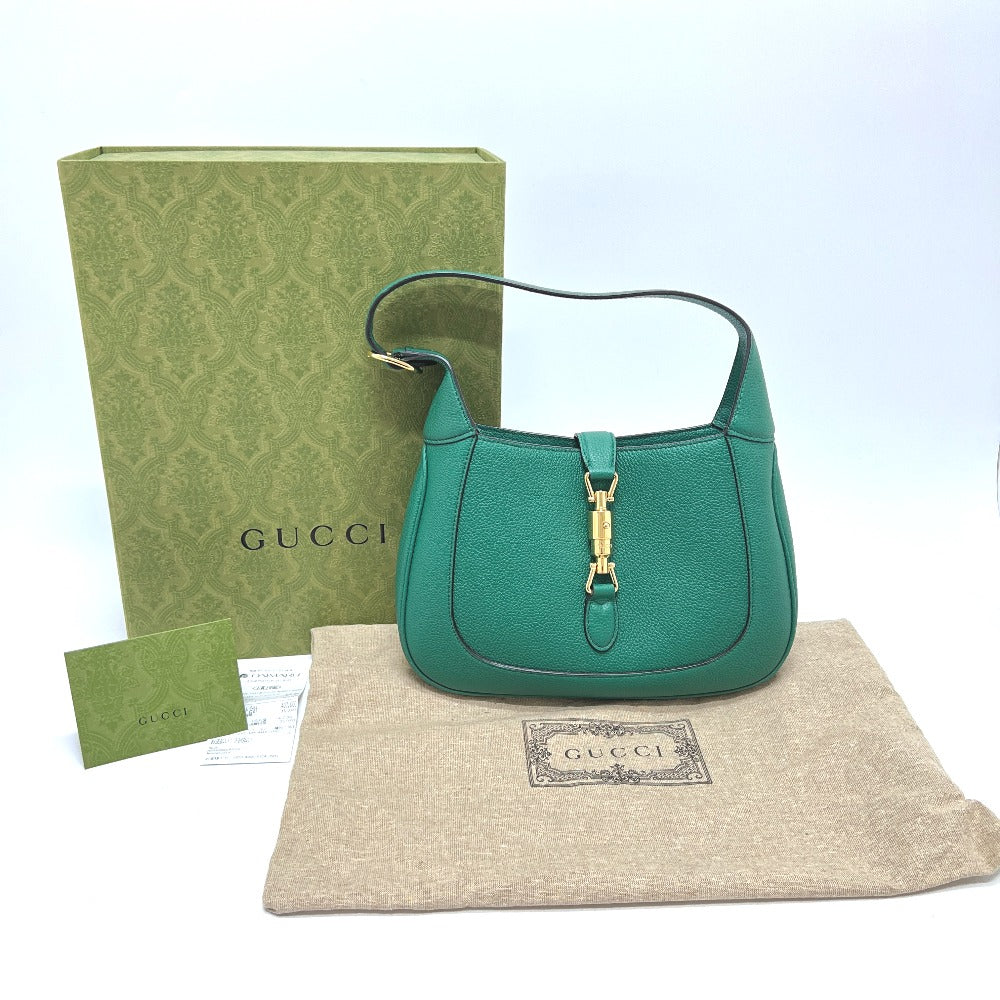 GUCCI 810232 ジャッキー 1961 スモール 2WAY カバン バッグ ショルダー 肩掛け ショルダーバッグ レザー レディース グリーン