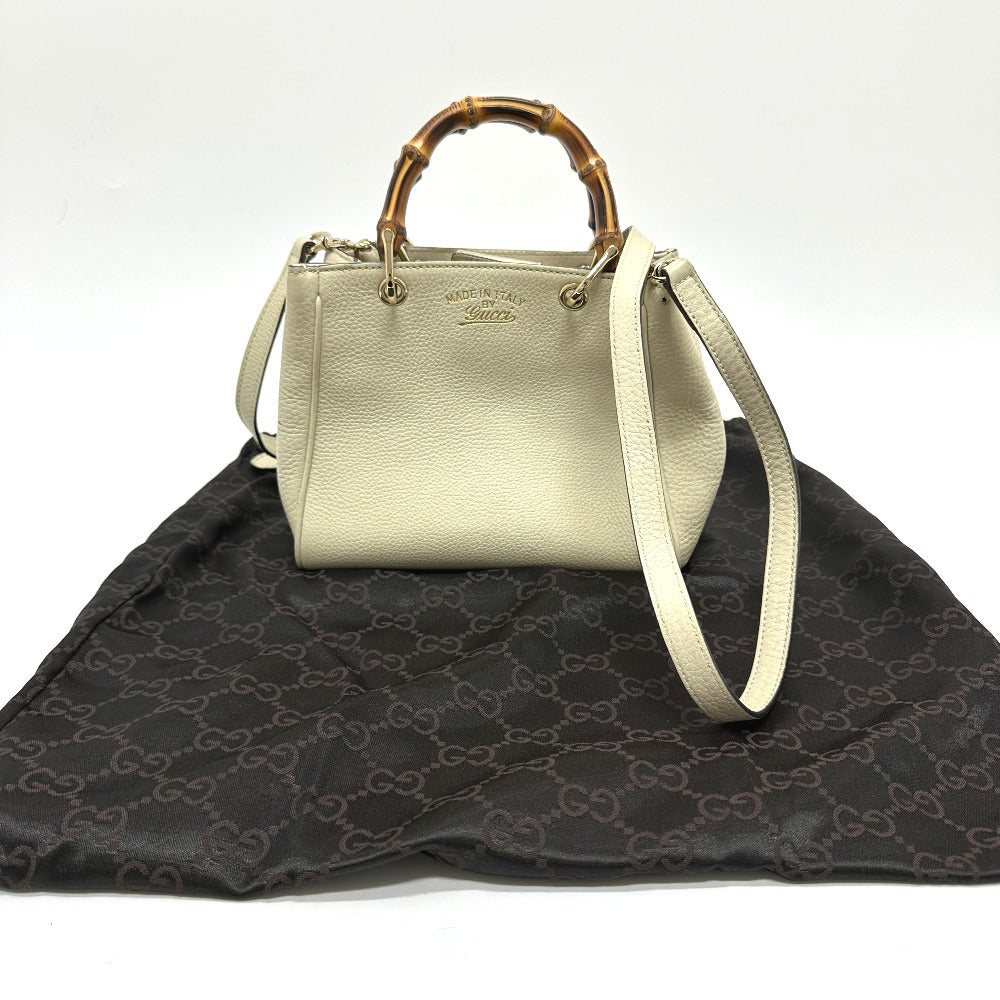 GUCCI 368823 ロゴ バンブー 2WAY カバン ショルダーバッグ 肩掛け ハンドバッグ レザー レディース - brandshop-reference
