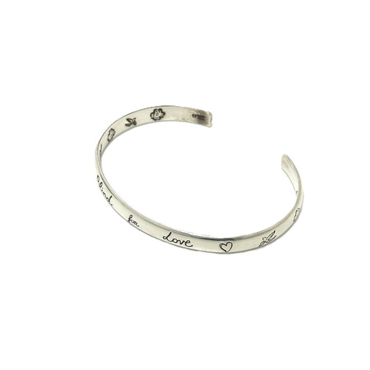 GUCCI 454287 Blind for Love Accessory Bangle Bracelet Silver SV925 Women's Silver